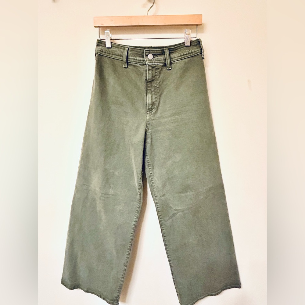 Universal thread Sailor High-rise wide Leg Ankle Jeans in Sage